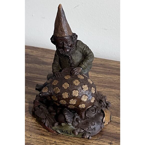 Vtg Tom Clark & Tim Wolfe 1998 Signing Event Sculpture GNOME FALL PIG 1985 - Picture 1 of 8